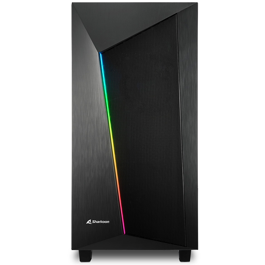 Gabinete Sharkoon Rev100 Argb 2 Fan Atx Negro Mid Tower